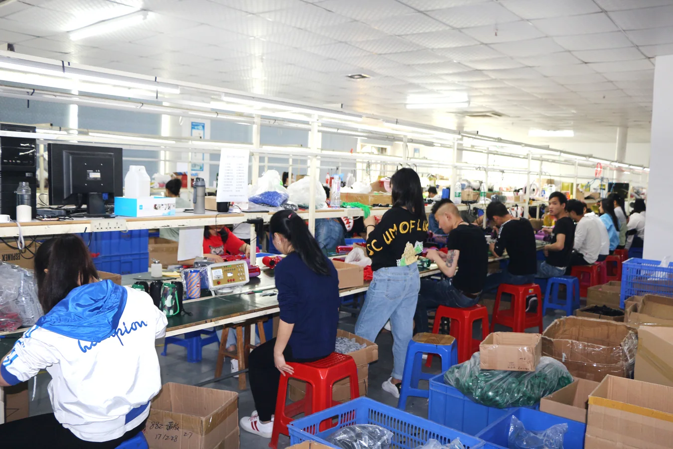 Bluetooth speaker production line in T&G factory
