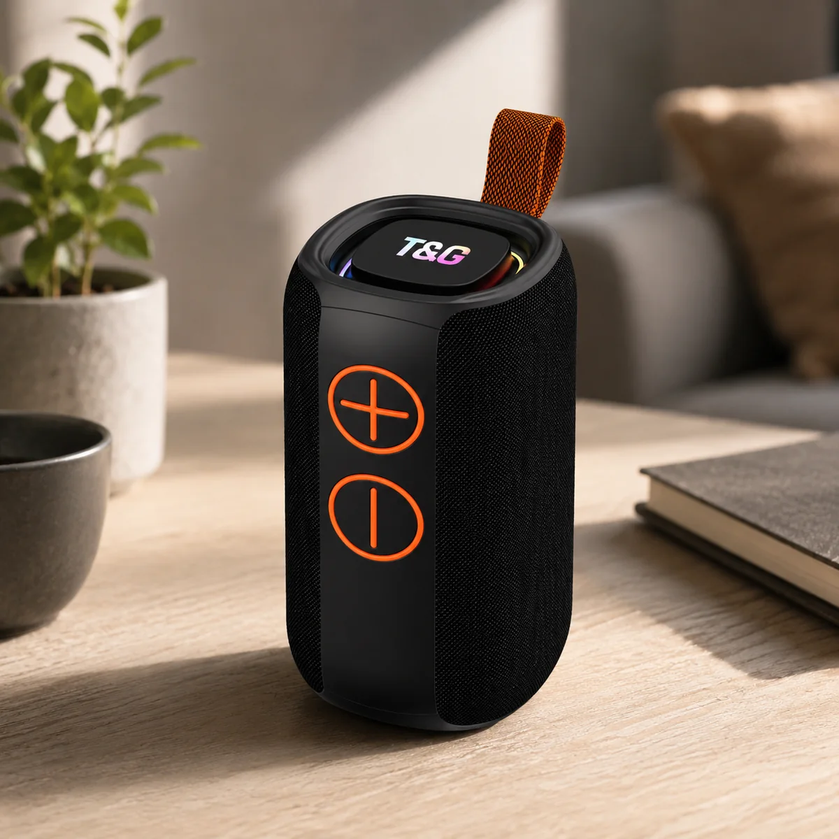 TG486 mini portable Bluetooth speaker desktop scene from T&G factory