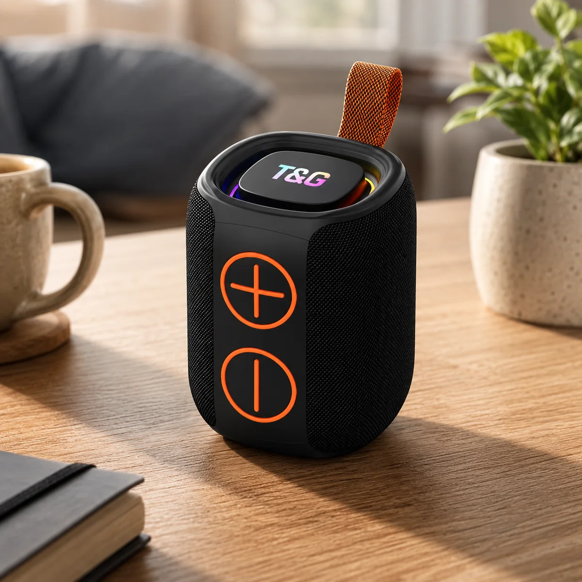TG486MINI mini Bluetooth speaker desktop scene from T&G factory