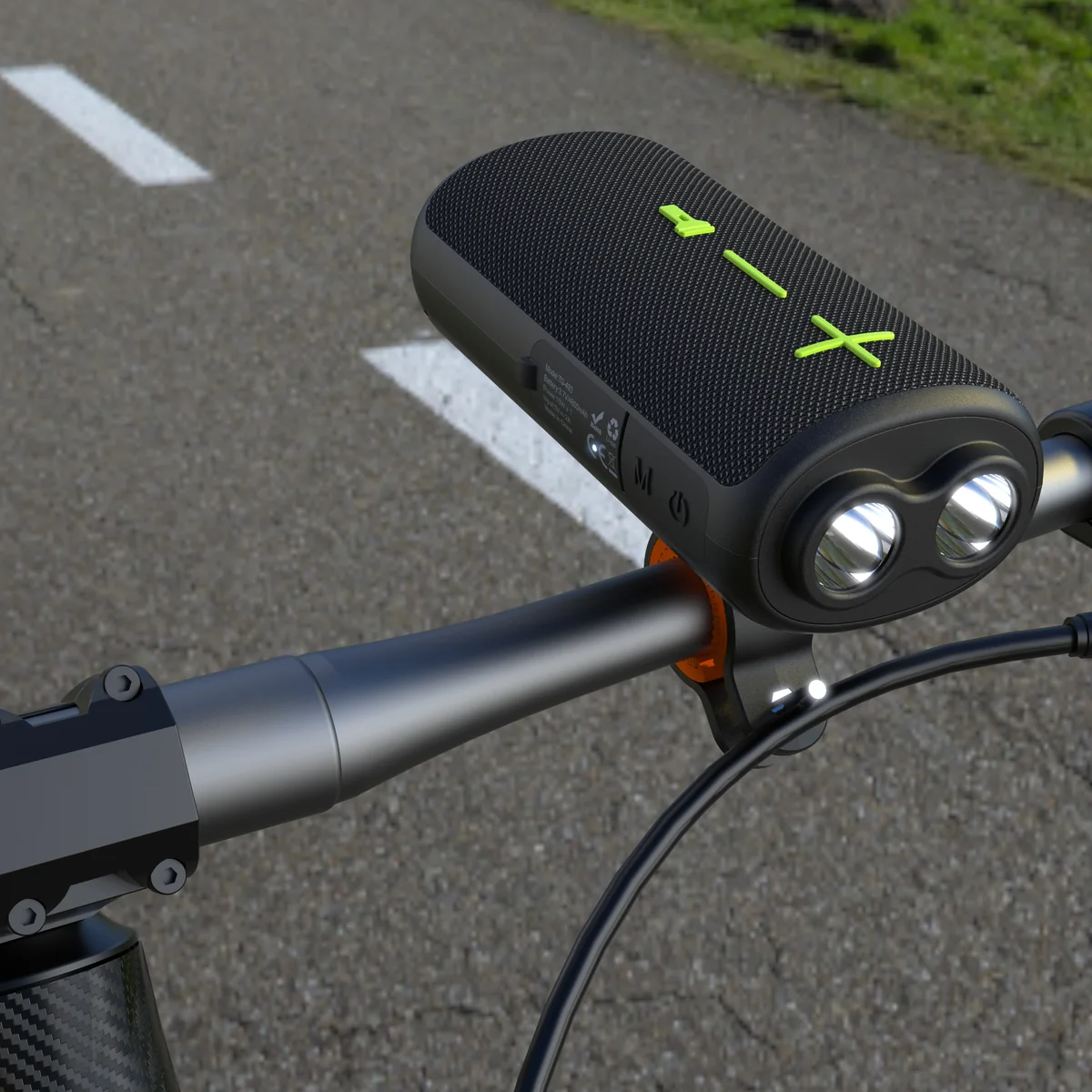 TG493 outdoor cycling Bluetooth speaker scene from T&G factory
